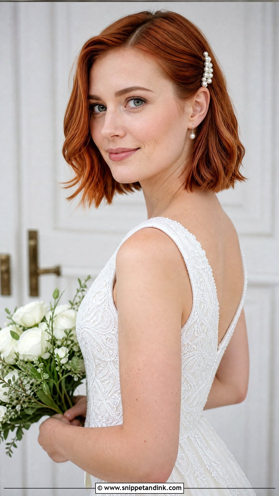 Open Hair Bridal For Short Hair - Snippet and Ink - 20 Open Hair Bridal Hairstyle Ideas