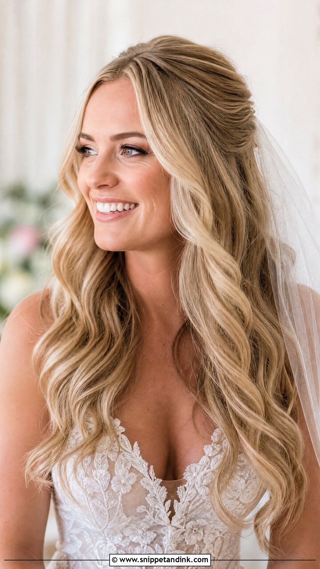 Open Hair Bride Loose Curls - Snippet and Ink - 20 Open Hair Bride Hairstyle Ideas