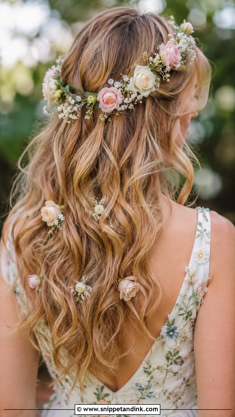 Open Hair With Flowers for Wedding - Snippet and Ink - 25 Open Hairstyles for Wedding