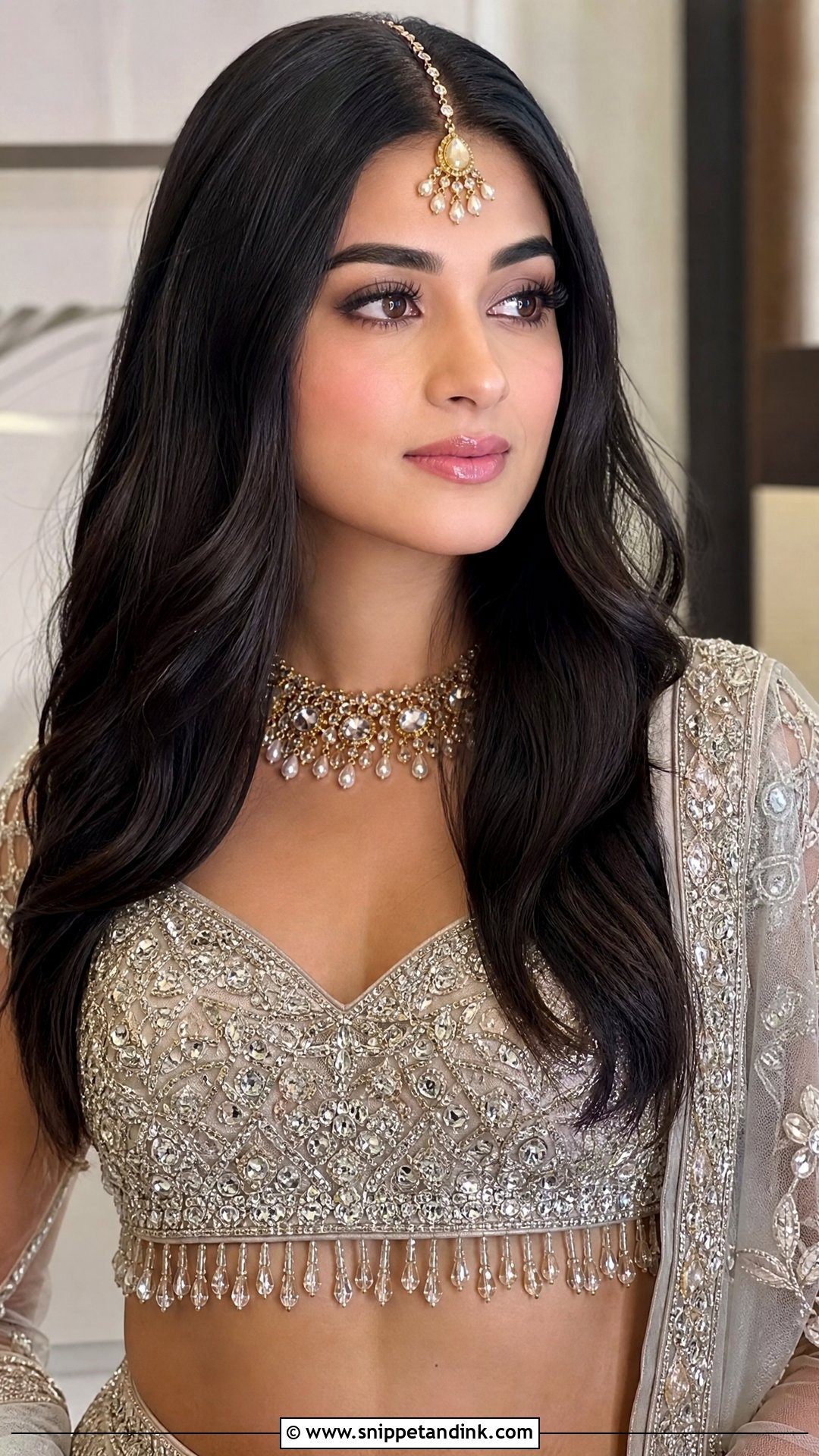 Open Hair With Hair Accessories - Snippet and Ink - 20 Sangeet Bridal Hairstyles
