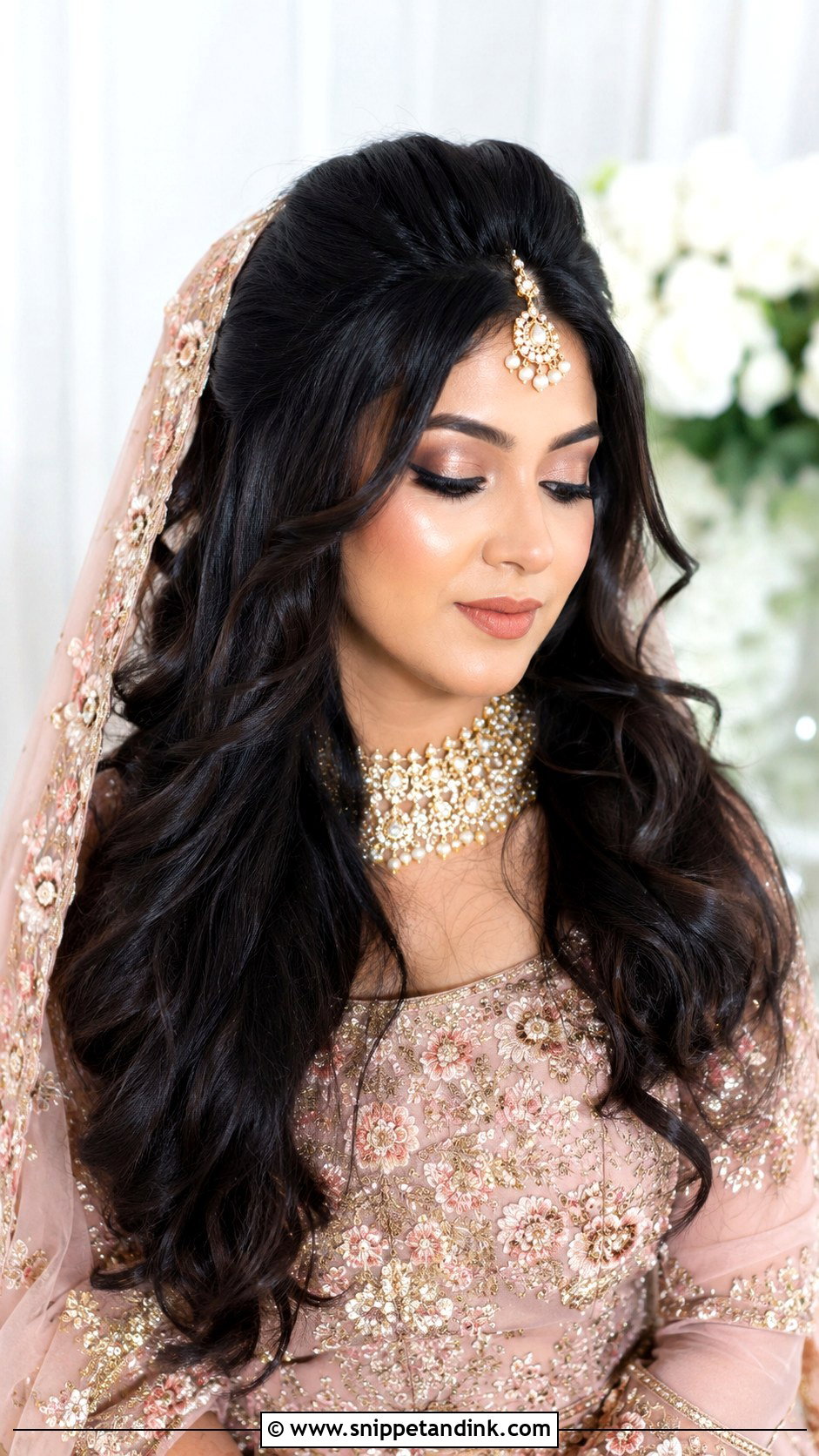 Open Hair With Puff - Snippet and Ink - 25 Bridal Open Hairstyles