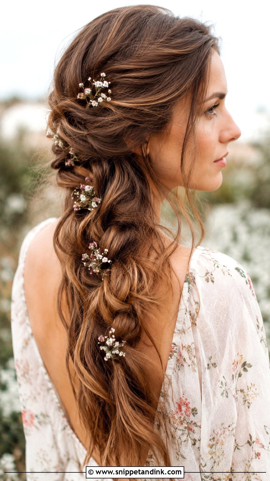 Open Hair With Side Braid - Snippet and Ink - 30 Open Hairstyles for Engagement