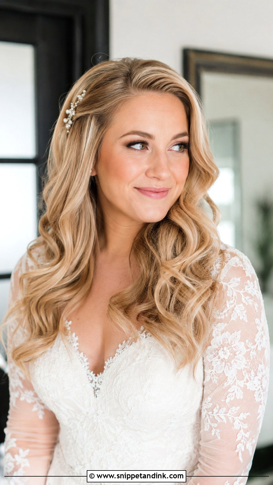 Open Hair With Soft Curls For Bride - Snippet and Ink - 15 Open Hair Hairstyles for Bride