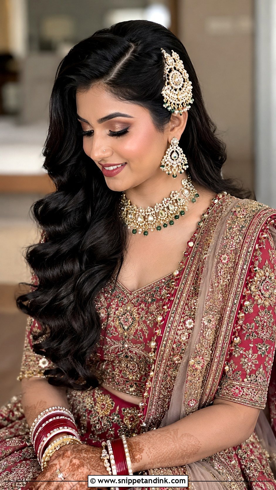Open Hairstyle With Passa for Bride - Snippet and Ink - 25 Open Hairstyles for Bride