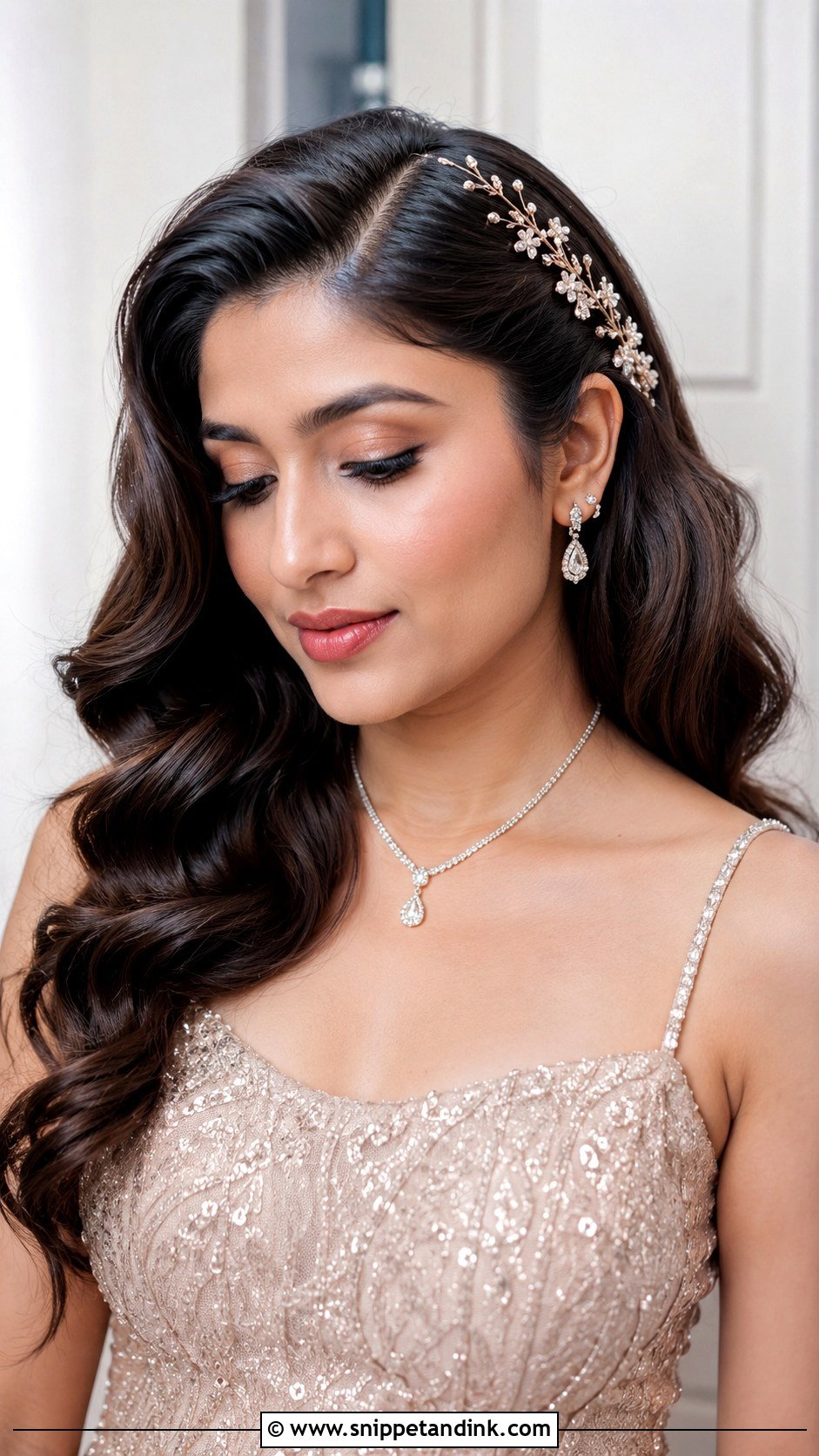 Open Hollywood Waves - Snippet and Ink - 20 Latest Indian Wedding Bridal Hairstyle Ideas