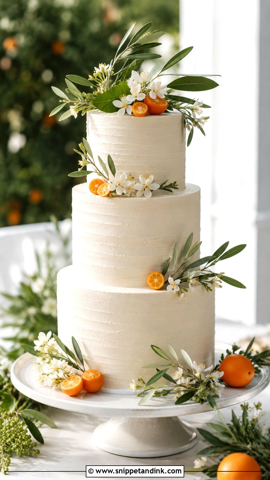 Orange Blossom Spanish Wedding Cake - Snippet and Ink - 30 Spanish Style Wedding Cake Ideas
