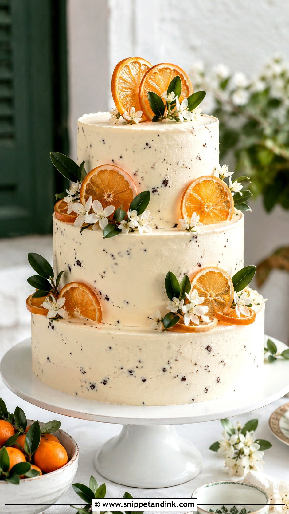 Orange Casata Wedding Cake - Snippet and Ink - 20 Casata Cake Ideas for Wedding