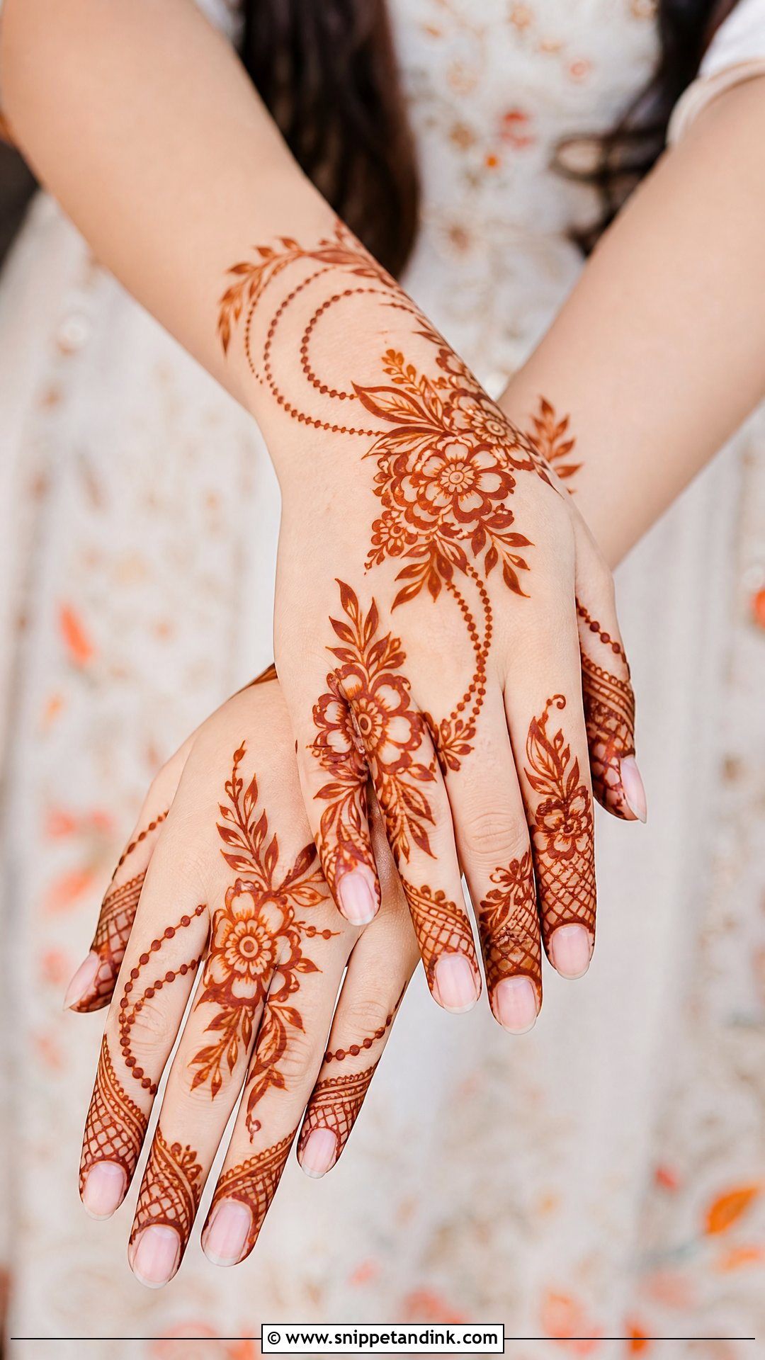 Orange Mehndi Gharara - Snippet and Ink - 20 Mehndi Gharara Ideas