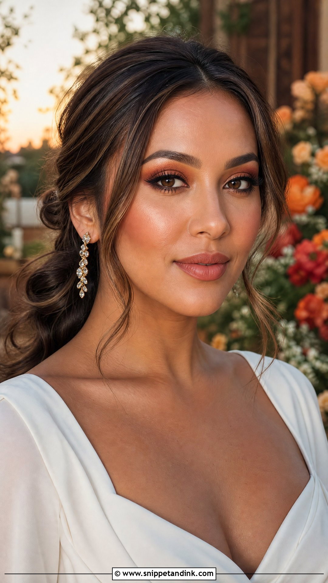 Orange Wedding Makeup - Snippet and Ink - 20 Colorful Wedding Makeup Ideas