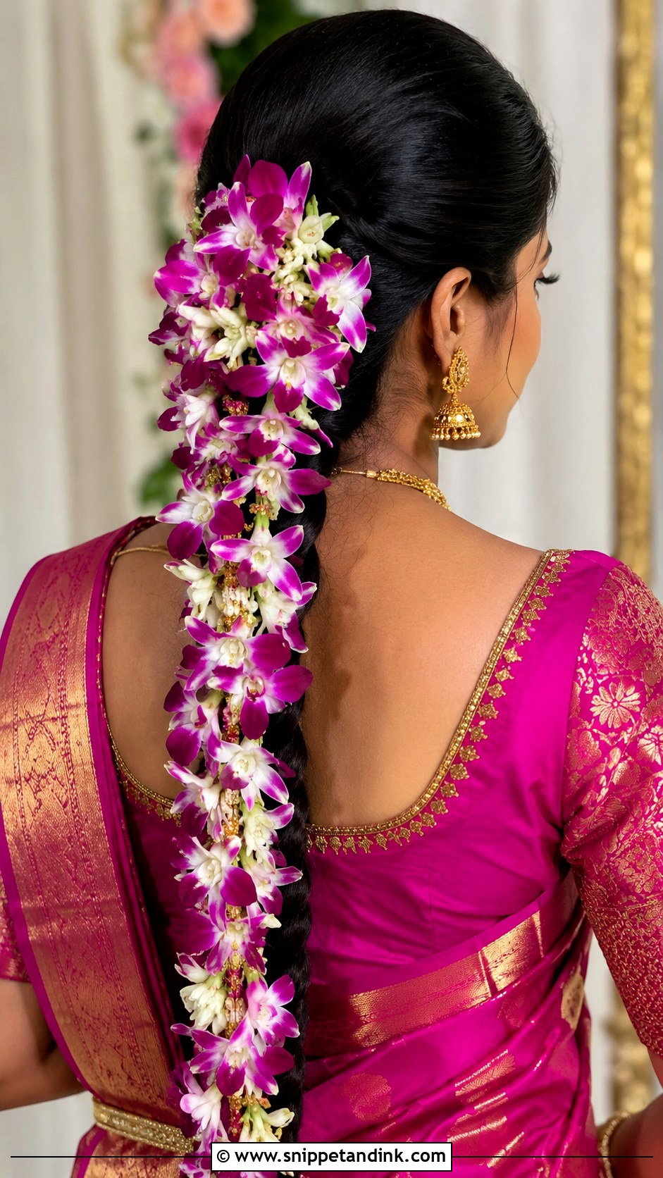 Orchid Flowers for Bridal Braid - Snippet and Ink - 20 Indian Bridal Flowers for Hair