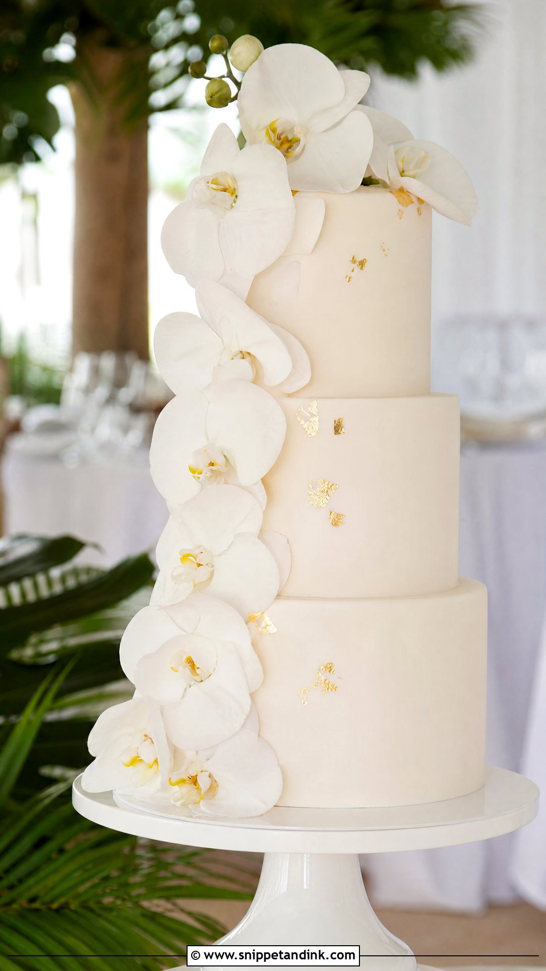 Orchid Wedding Cake - Snippet and Ink - 25 Luxury Wedding Cake Ideas