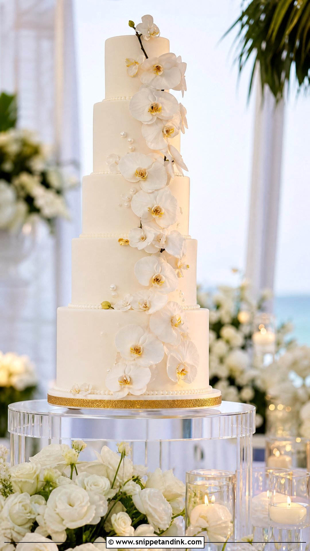 Orchid Wedding Cake - Snippet and Ink - 20 Luxury Wedding Cake Designs
