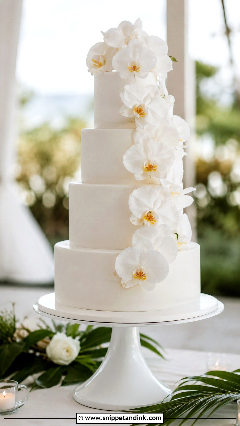 Orchid Wedding Cake Top - Snippet and Ink - 25 Wedding Cake Tops