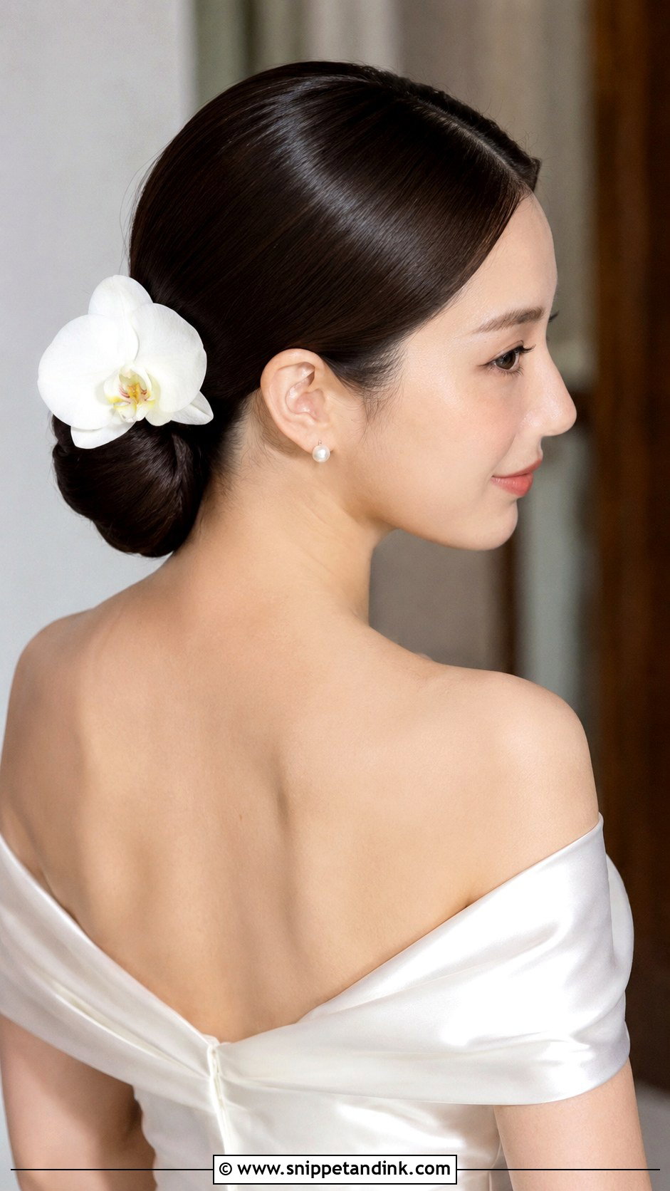 Orchid Wedding Updo - Snippet and Ink - 15 Wedding Hair Updo with Flowers Ideas