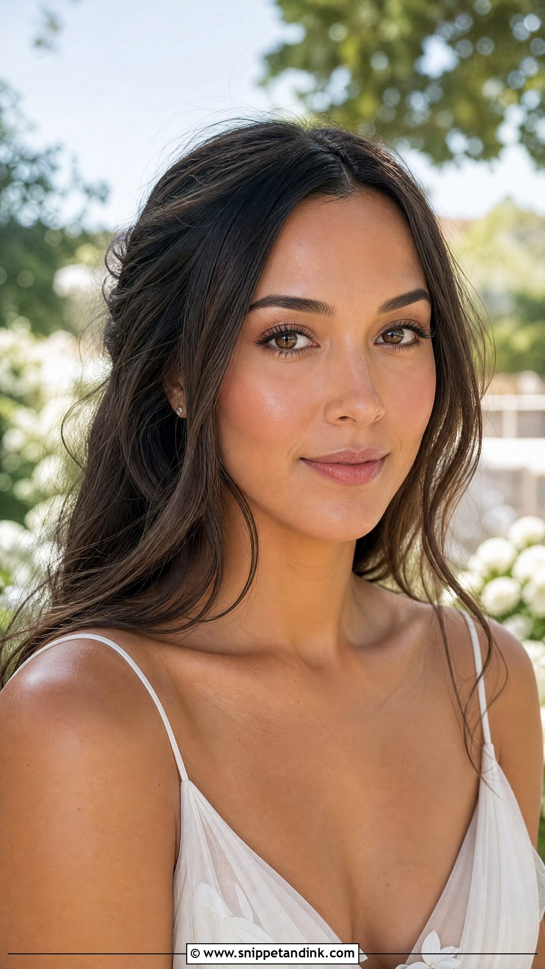 Outdoor No Makeup Wedding Look - Snippet and Ink - 20 No Makeup Look for Wedding Ideas