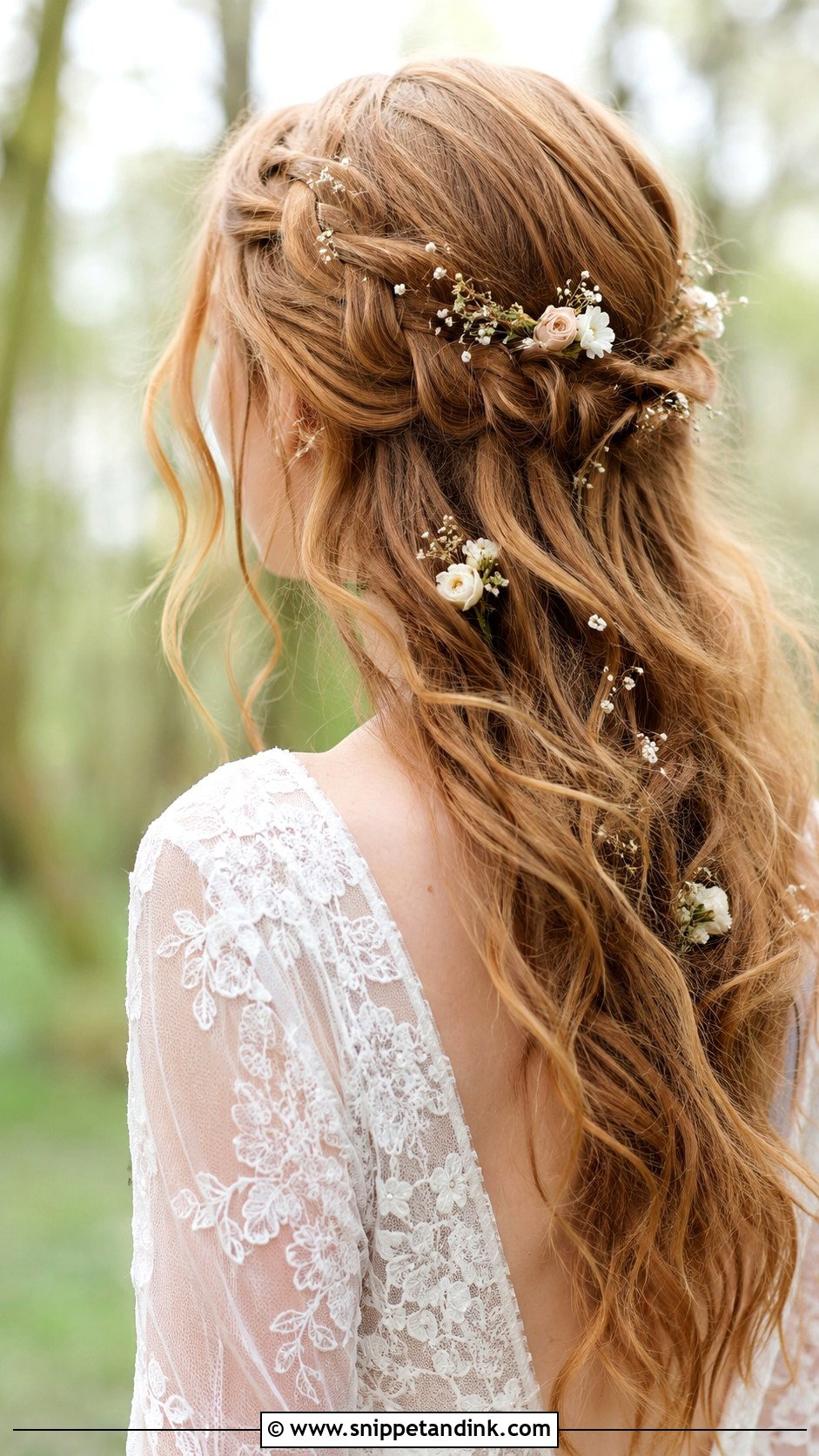 Outdoor Wedding Boho Waves - Snippet and Ink - 15 Outdoor Wedding Hair Ideas