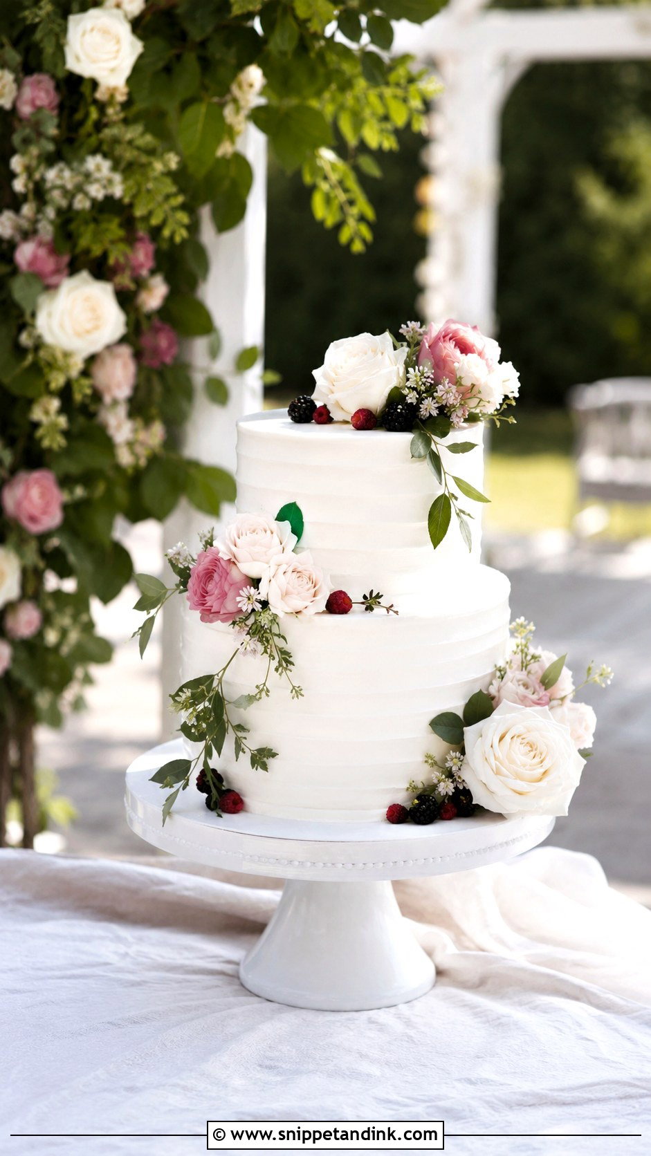 Outdoor Wedding Cake Photography - Snippet and Ink - 20 Cake Photography Ideas for Wedding