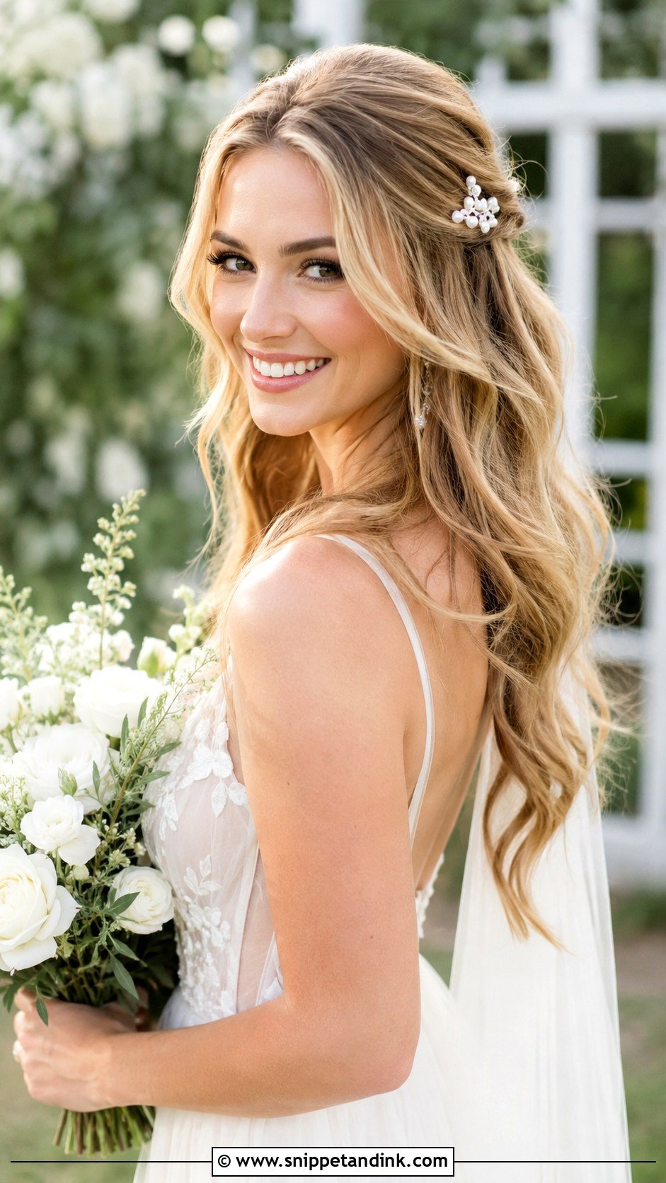 Outdoor Wedding Chignon - Snippet and Ink - 15 Outdoor Wedding Hair Ideas