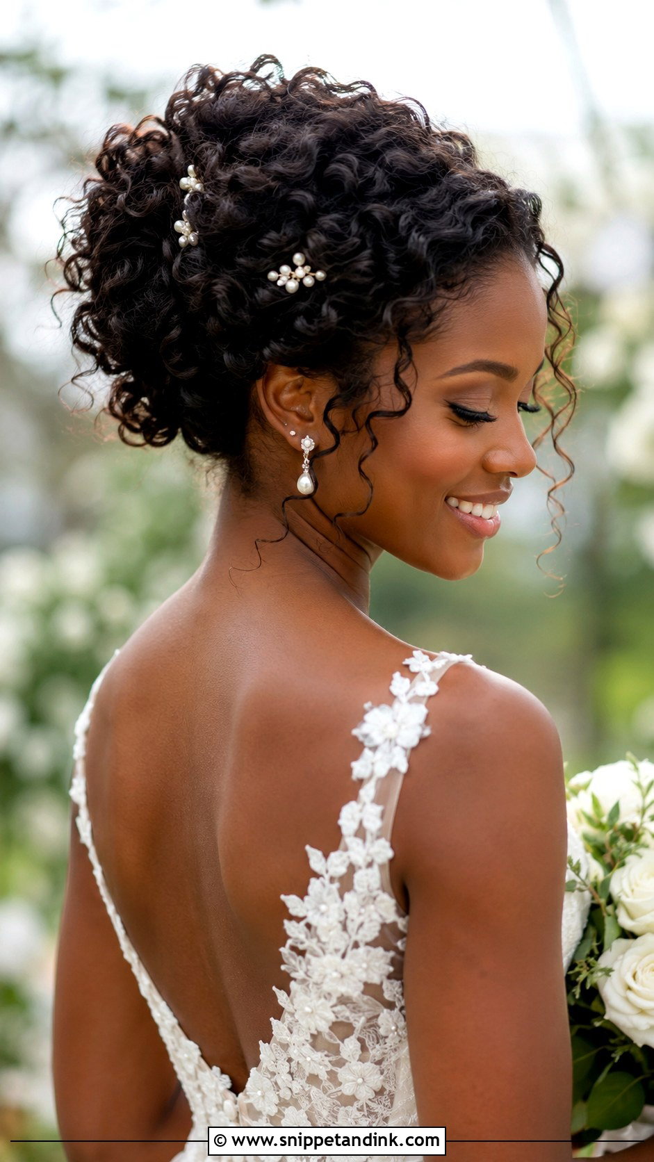 Outdoor Wedding Curly Updo - Snippet and Ink - 15 Outdoor Wedding Hair Ideas