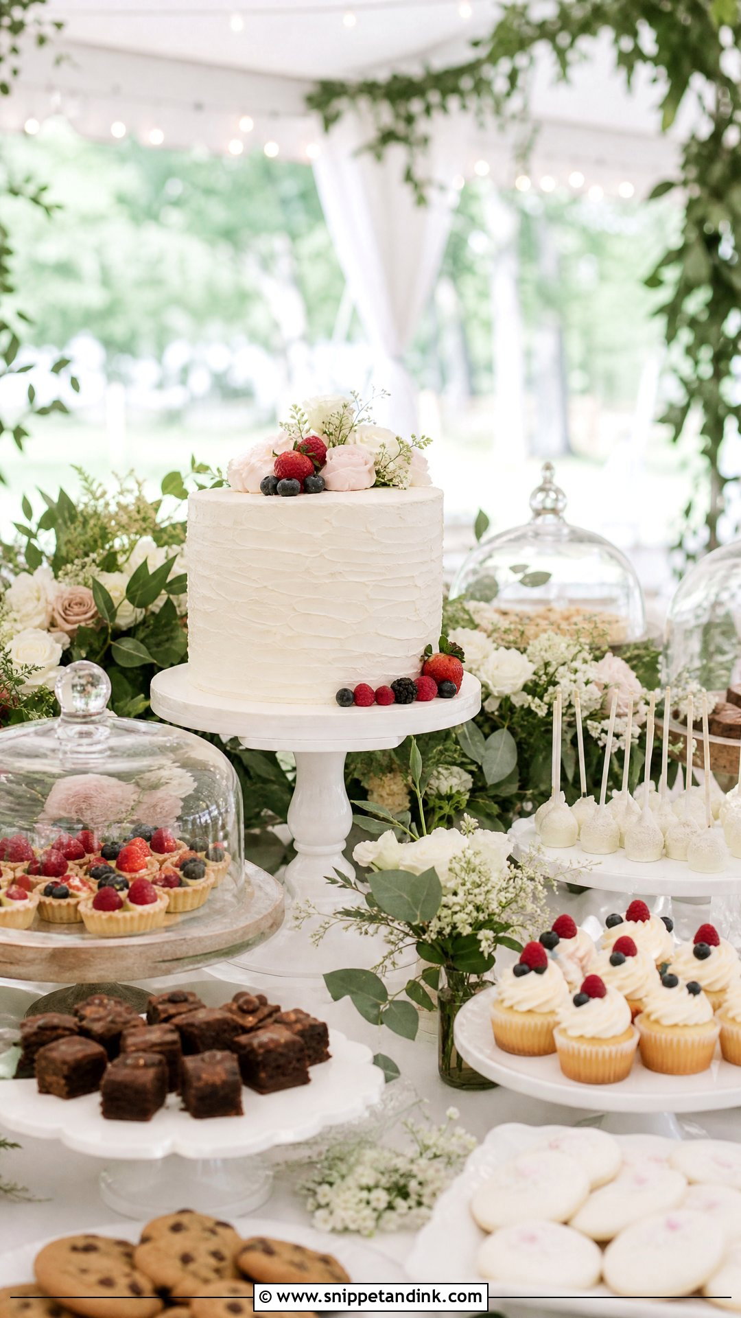 Outdoor Wedding Dessert Table - Snippet and Ink - 30 Wedding Dessert Table Ideas