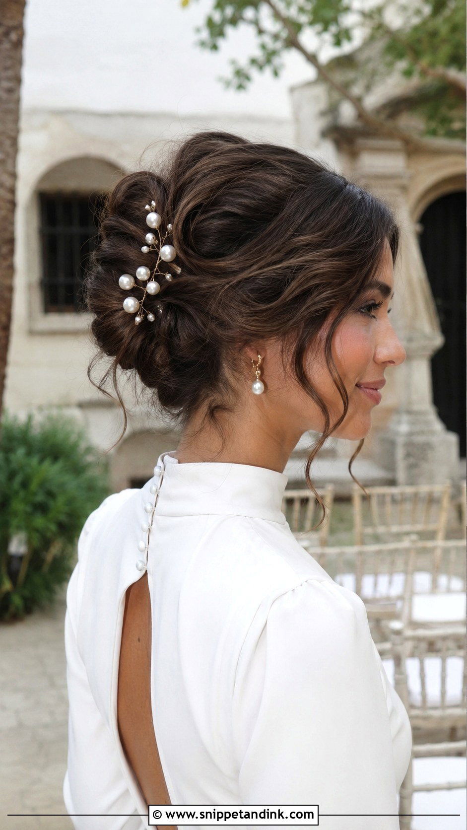 Outdoor Wedding French Twist - Snippet and Ink - 15 Outdoor Wedding Hair Ideas