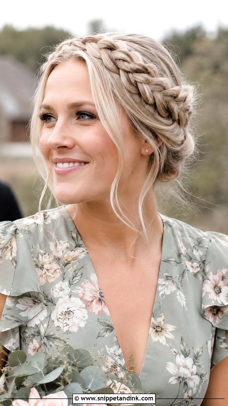 Outdoor Wedding Guest Crown Braid - Snippet and Ink - 15 Outdoor Wedding Guest Hairstyles