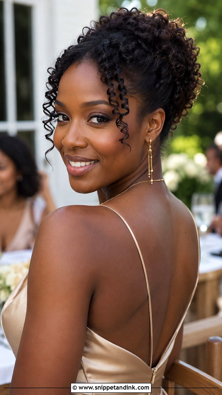 Outdoor Wedding Guest Curly Updo - Snippet and Ink - 15 Outdoor Wedding Guest Hairstyles