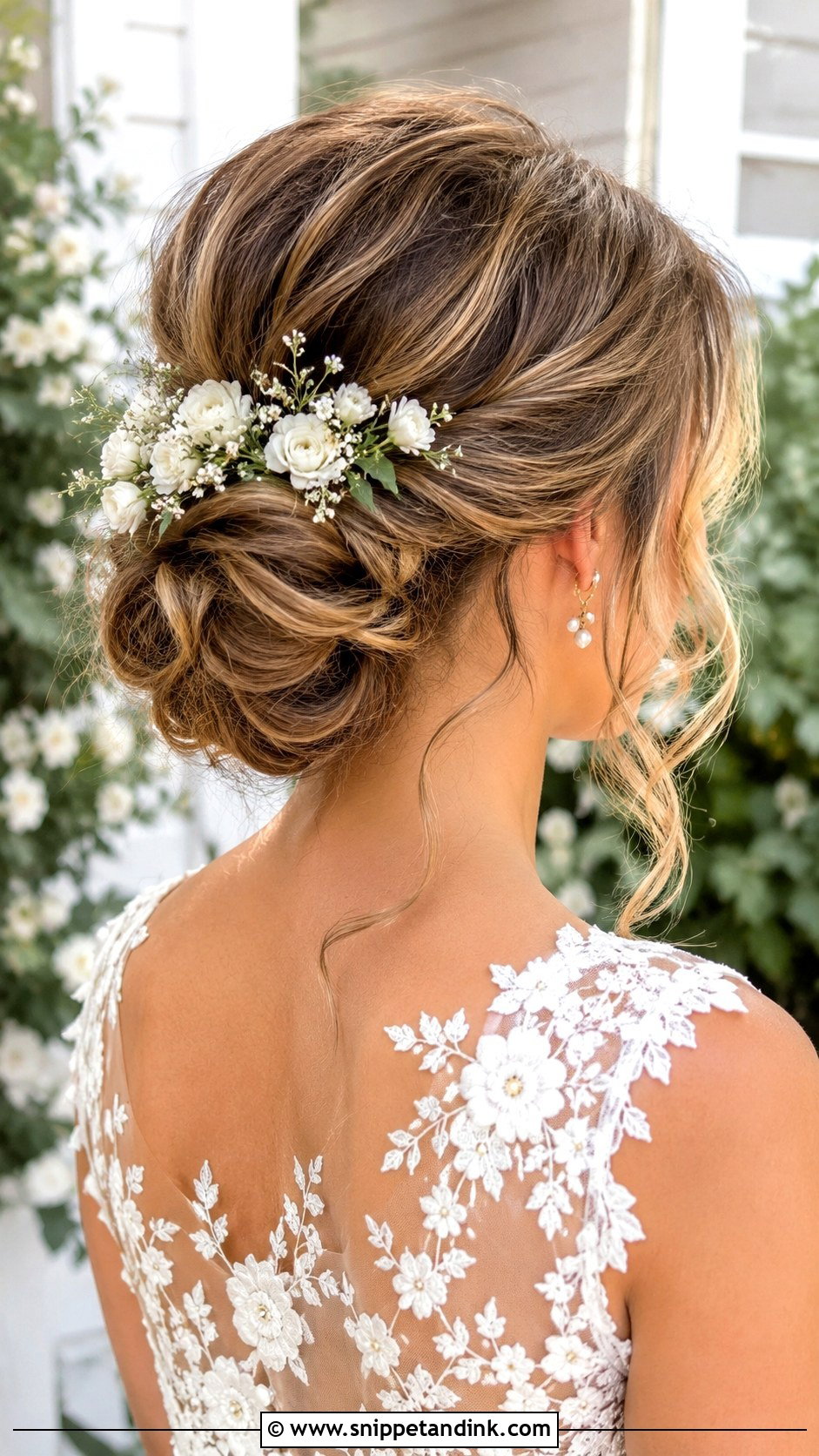 Outdoor Wedding Hair With Flowers - Snippet and Ink - 15 Outdoor Wedding Hair Ideas