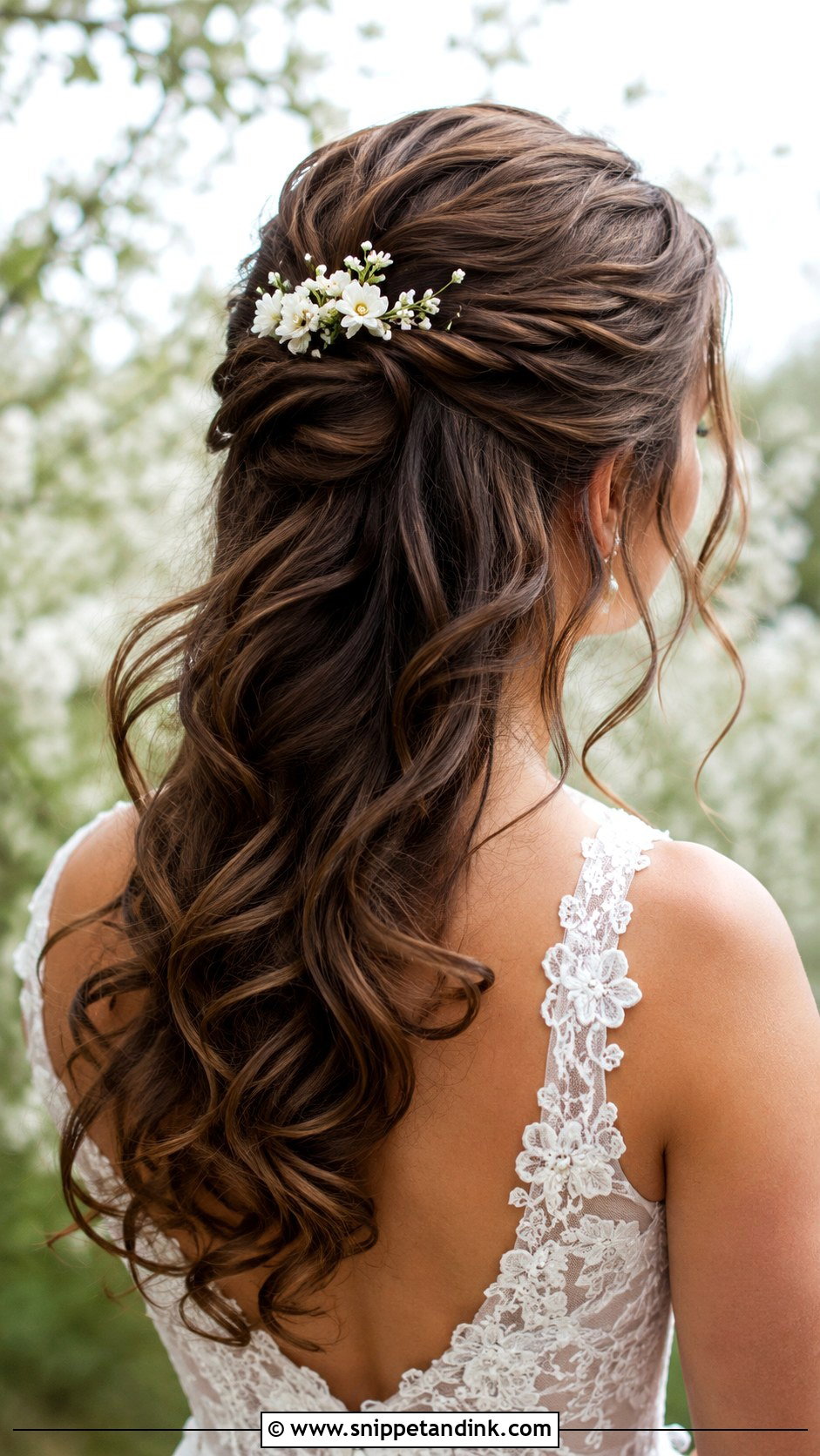Outdoor Wedding Half Up Half Down Hair - Snippet and Ink - 15 Outdoor Wedding Hair Ideas