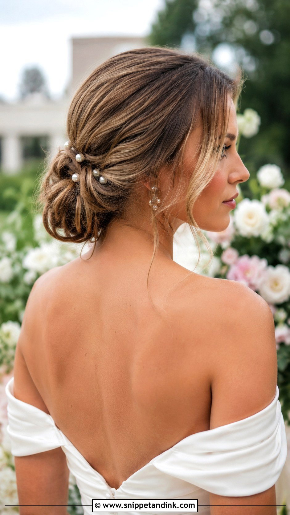 Outdoor Wedding Low Bun - Snippet and Ink - 15 Outdoor Wedding Hair Ideas
