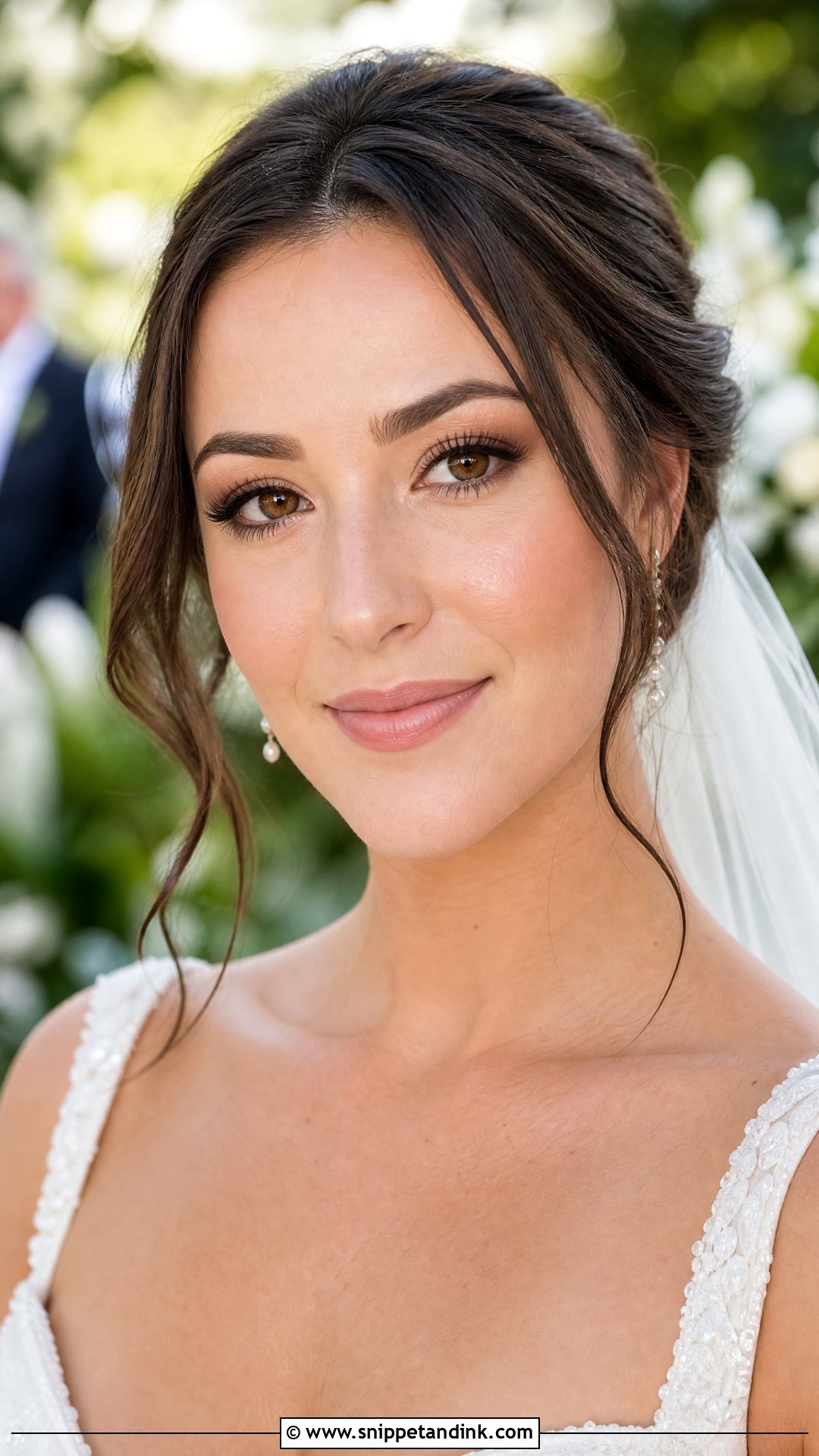 Outdoor Wedding Makeup For Brown Eyes Brunettes - Snippet and Ink - 20 Natural Wedding Makeup for Brown Eyes Brunettes