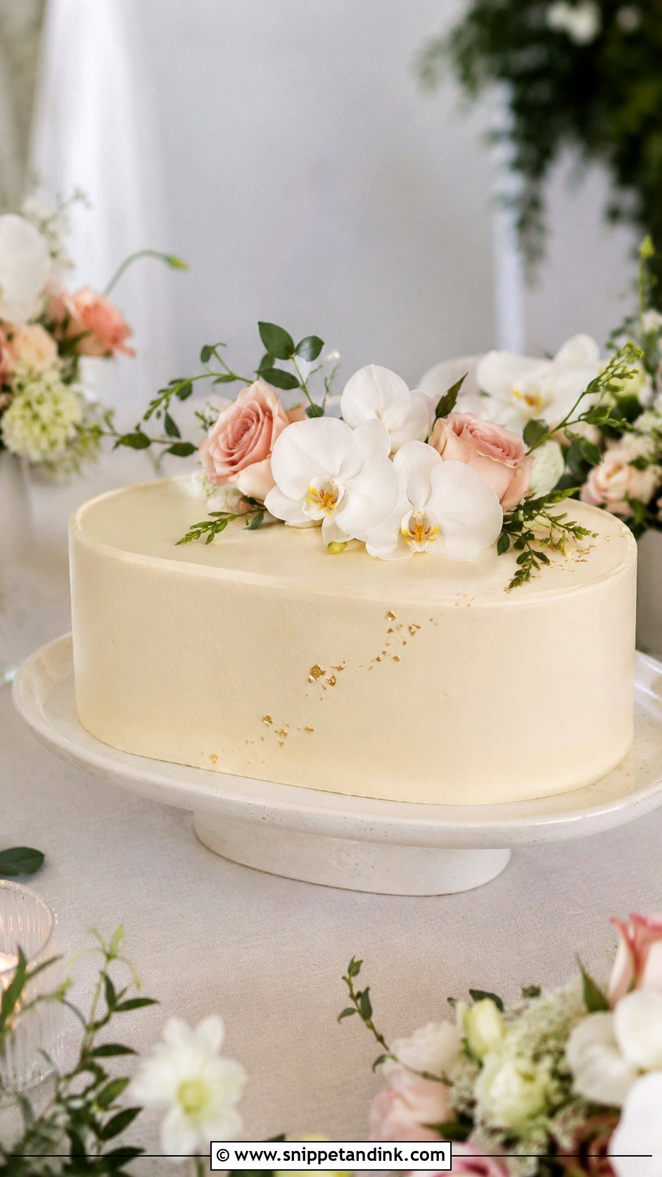 Oval 1 Tier Wedding Cake - Snippet and Ink - 20 1 Tier Wedding Cakes