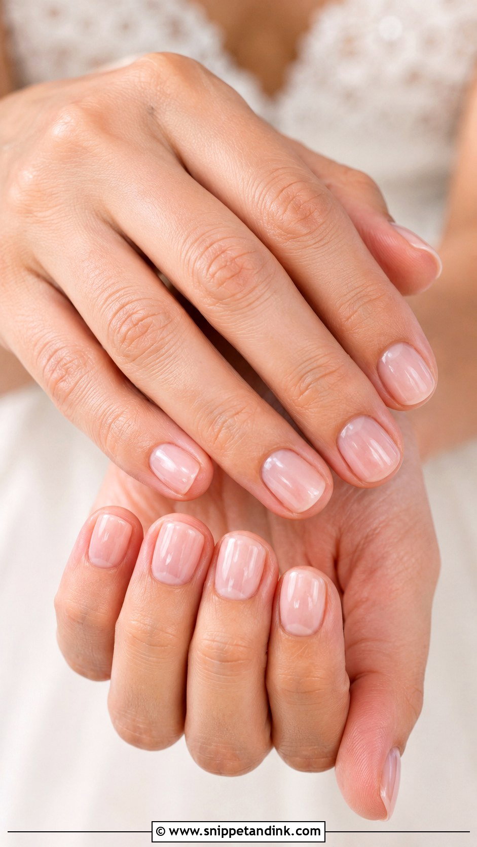 Oval Bridal Nails - Snippet and Ink - 30 Bridal Nail Ideas