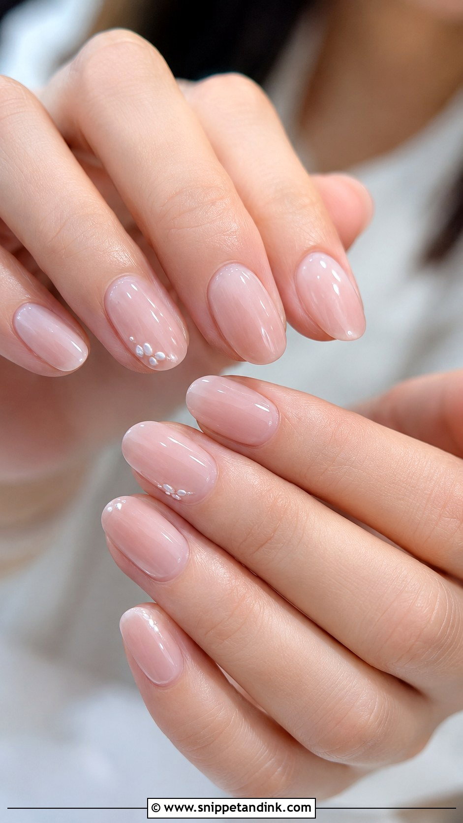 Oval Bridal Nails - Snippet and Ink - 30 Simple Bridal Nails