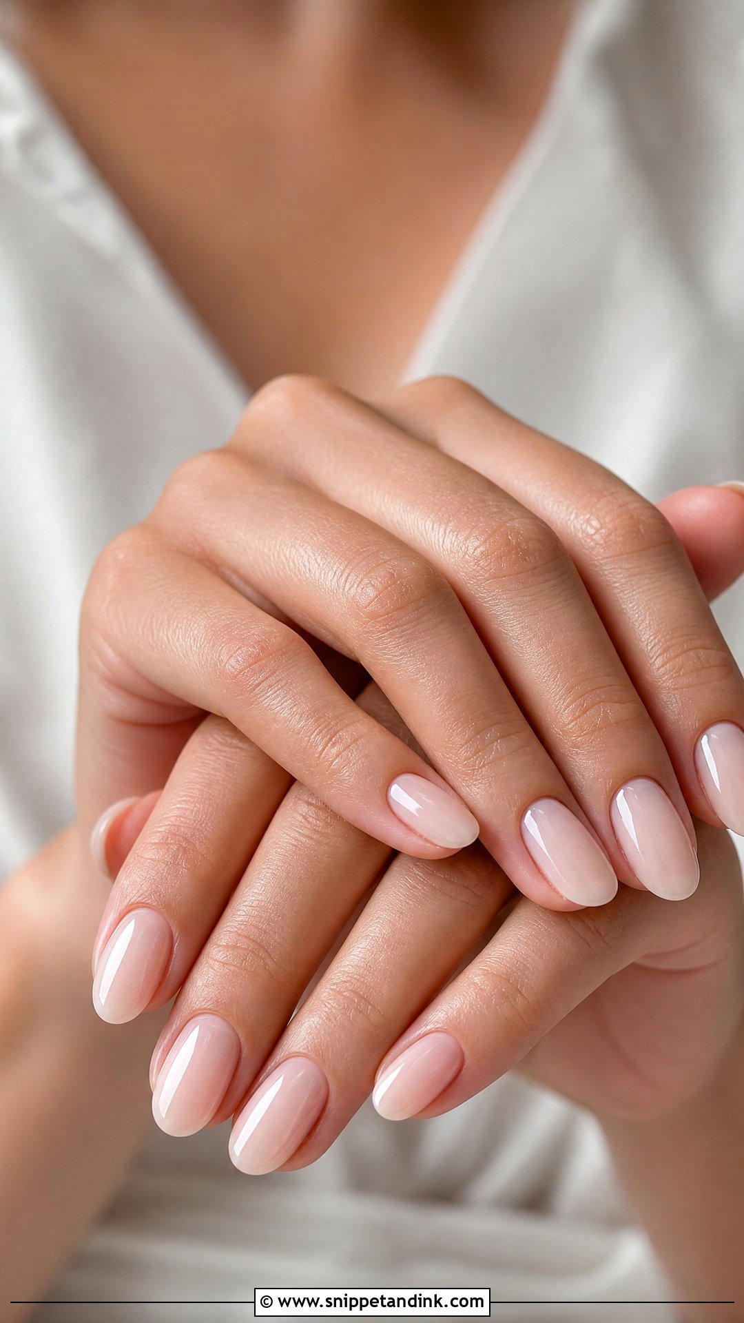 Oval Bridal Nails - Snippet and Ink - 35 Classy Bridal Wedding Nails for Bride