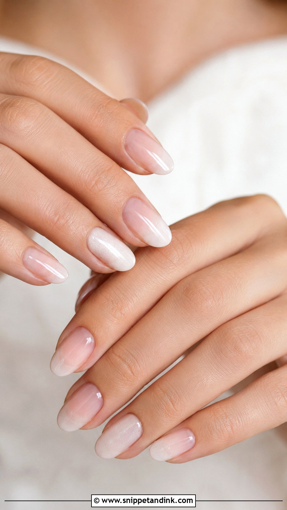 Oval Bridal Nails - Snippet and Ink - 20 Simple Bridal Nails Designs