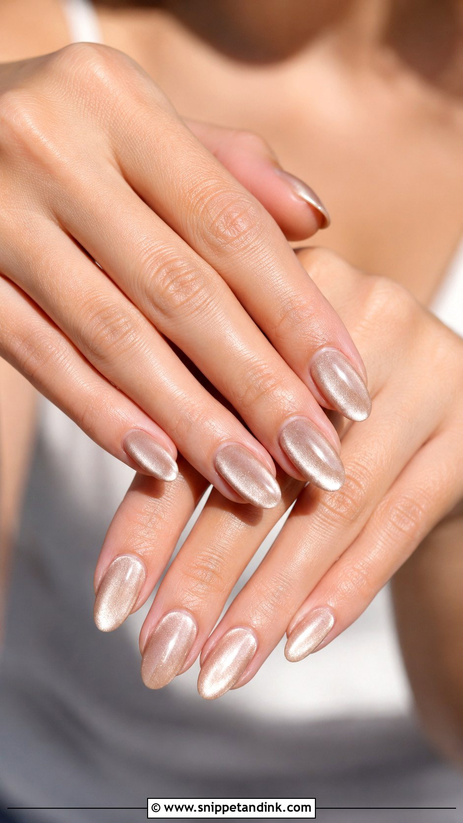 Oval Bridal Nails - Snippet and Ink - 30 Bridal Nail Designs
