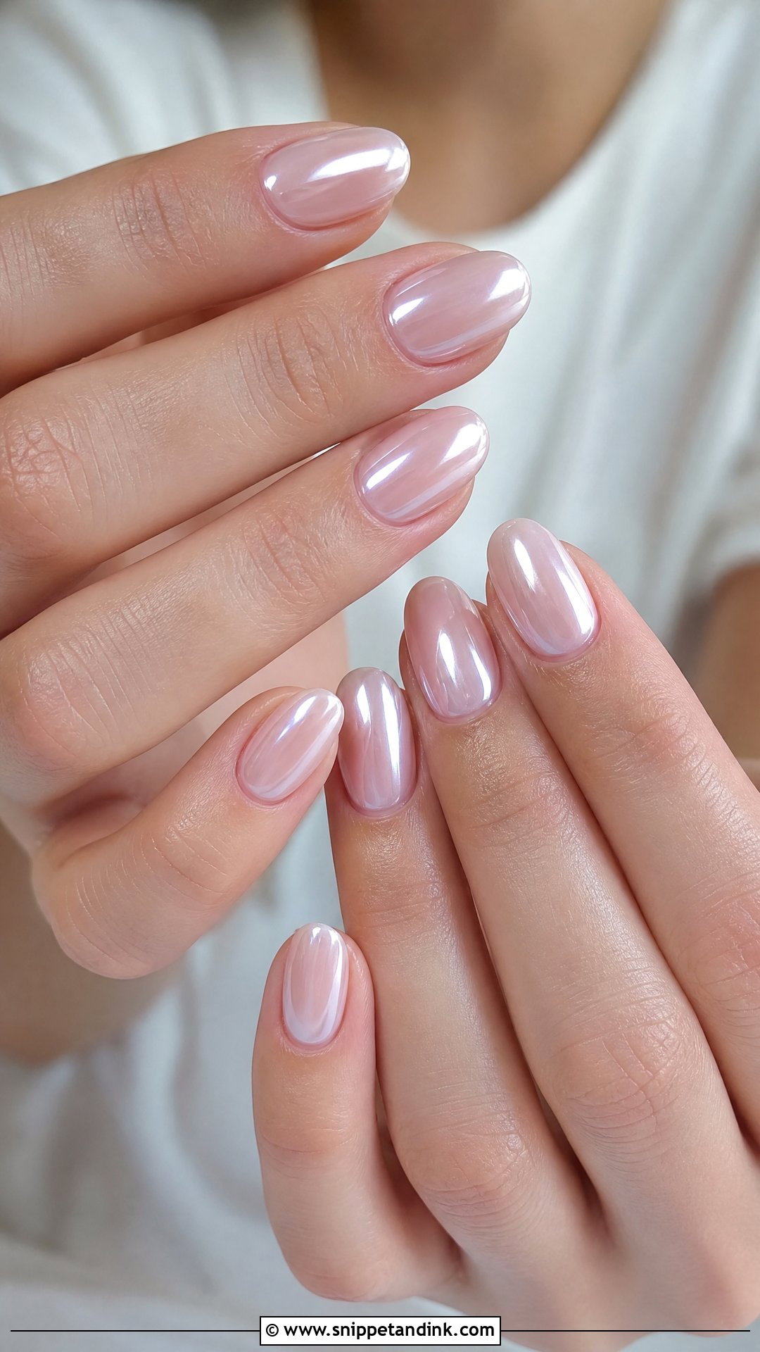 Oval Chrome Wedding Nails - Snippet and Ink - 25 Chrome Wedding Nails
