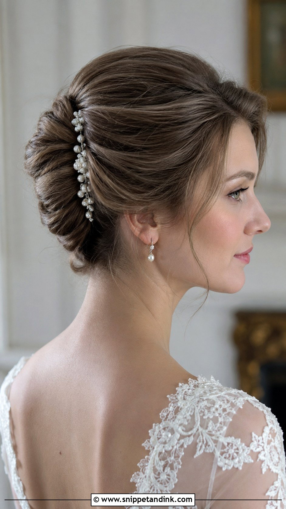 Oval Face French Twist - Snippet and Ink - 15 Oval Face Bridal Hairstyles