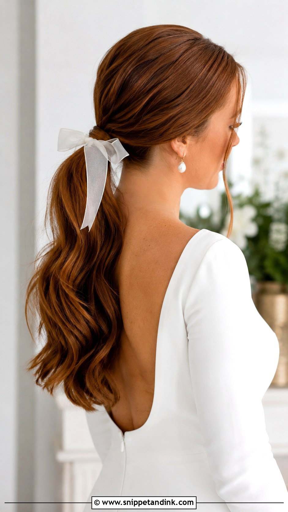Oval Face Ponytail Wedding Hair - Snippet and Ink - 15 Oval Face Bridal Hairstyles
