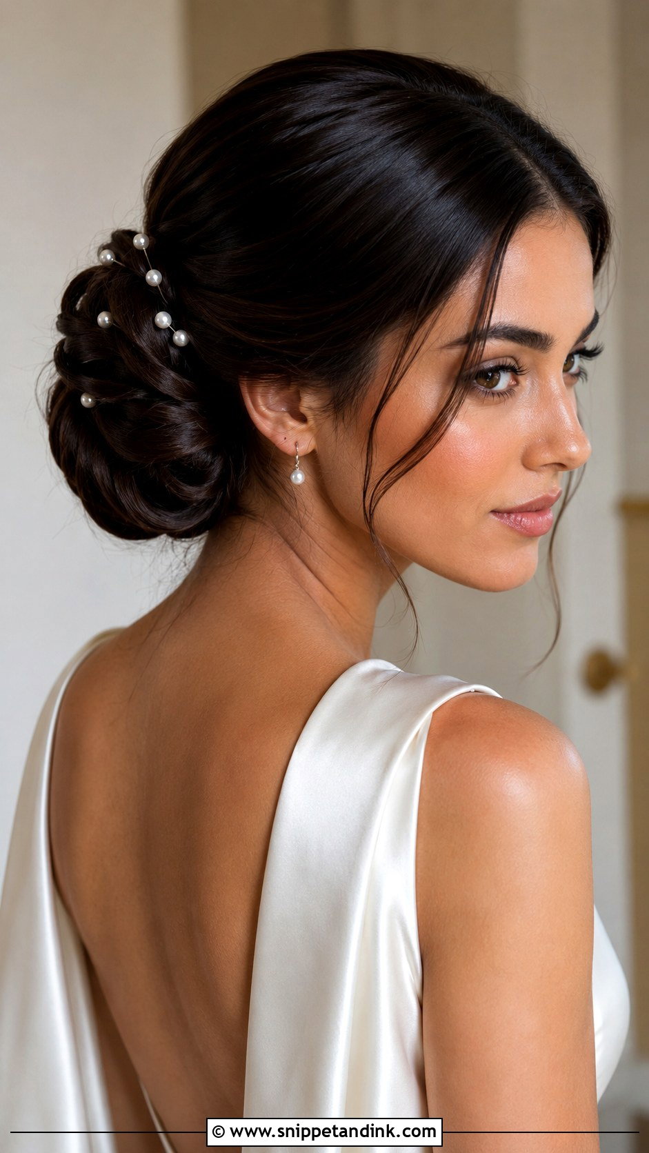 Oval Face Sculpted Bun - Snippet and Ink - 15 Oval Face Bridal Hairstyles