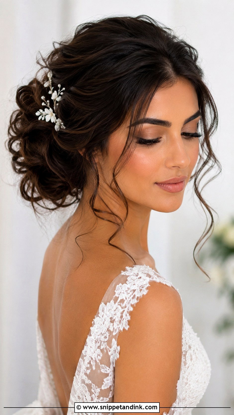 Oval Face Textured Bridal Updo - Snippet and Ink - 15 Oval Face Bridal Hairstyles