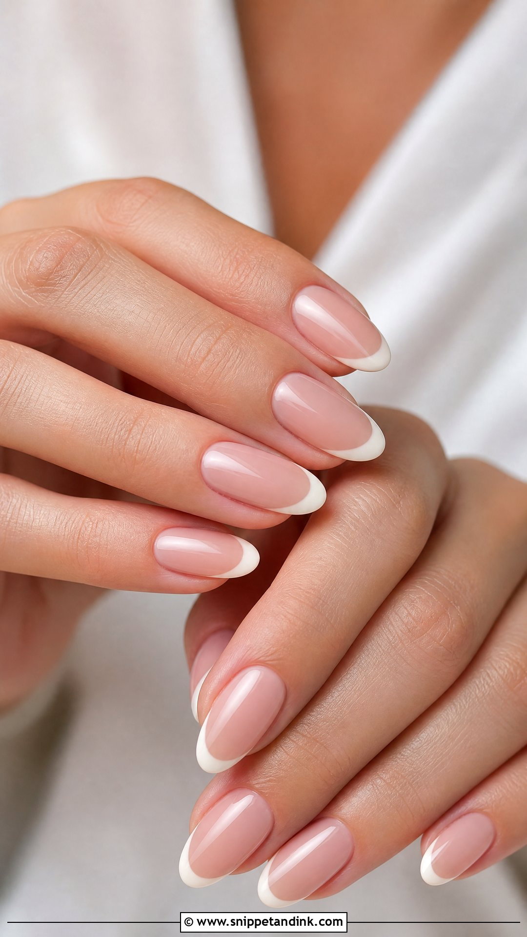 Oval French Bride Wedding Nails - Snippet and Ink - 25 Elegant French Bride Wedding Nails
