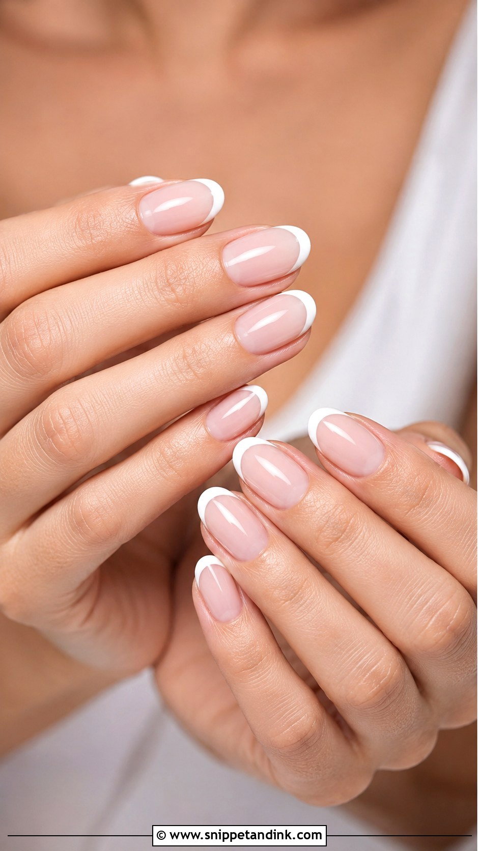 Oval French Wedding Nails - Snippet and Ink - 20 French Wedding Nails for Bride