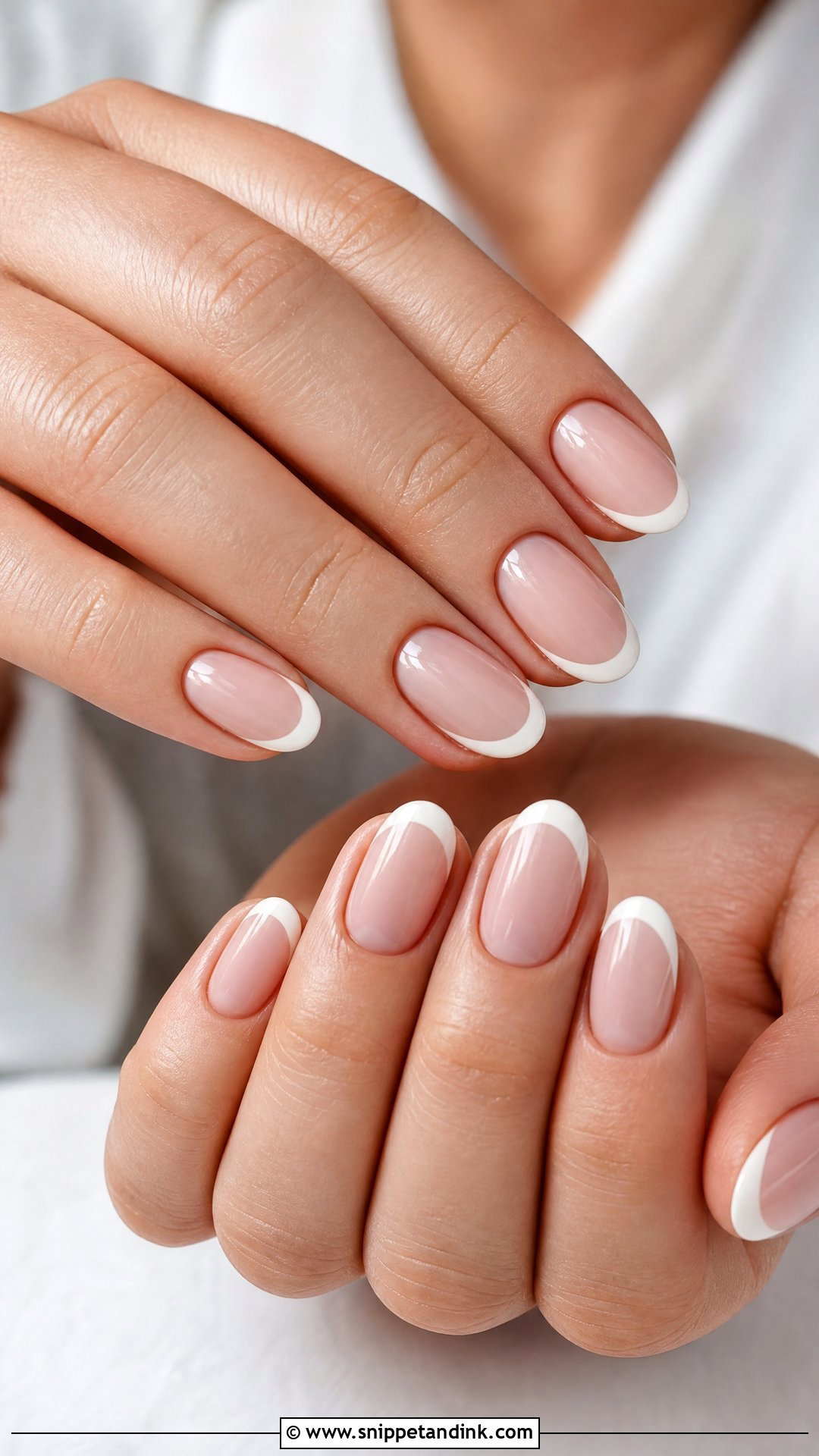 Oval French Wedding Nails - Snippet and Ink - 25 French Wedding Nails