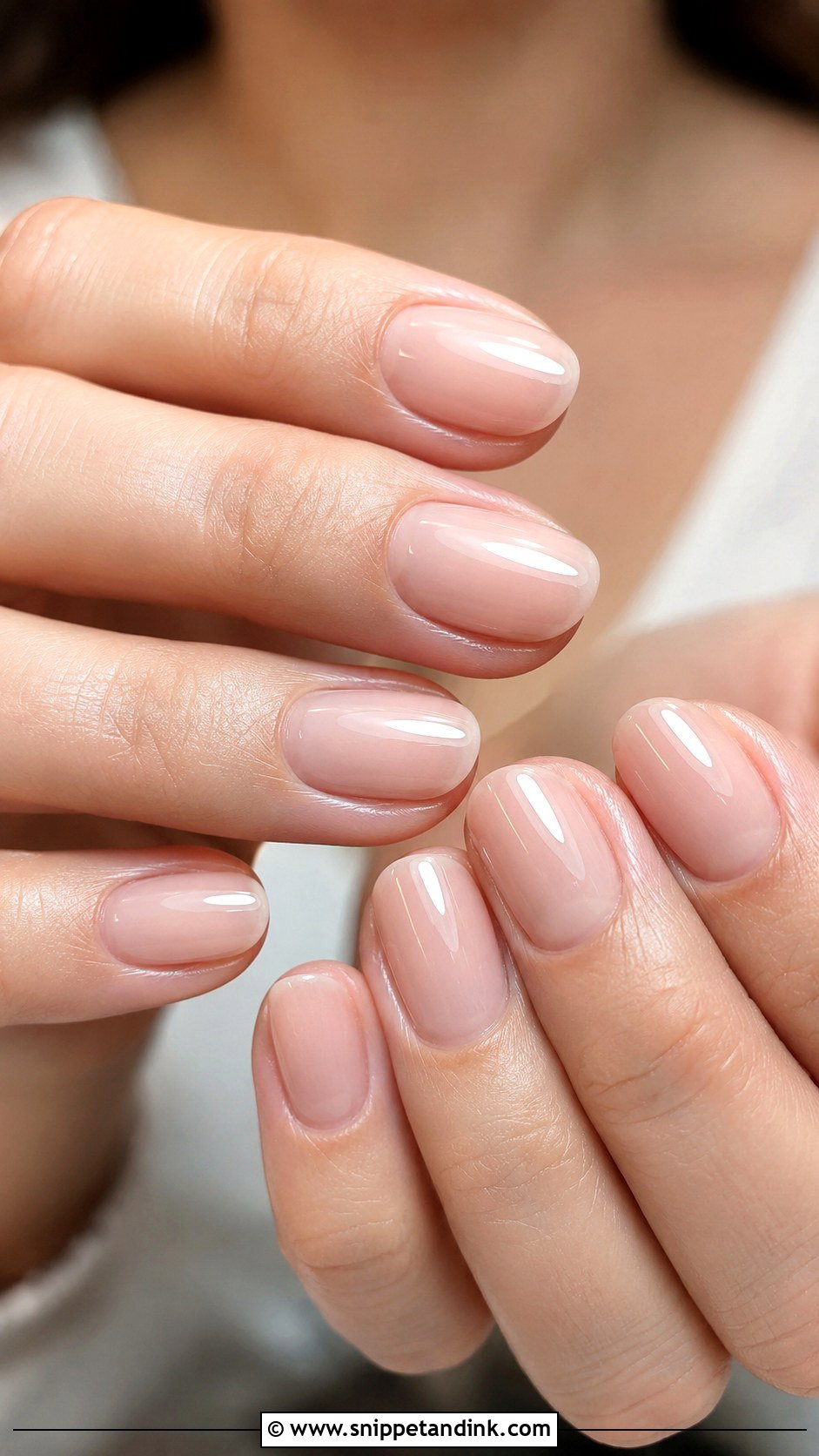 Oval Natural Wedding Nails - Snippet and Ink - 20 Natural Wedding Nails for Bride