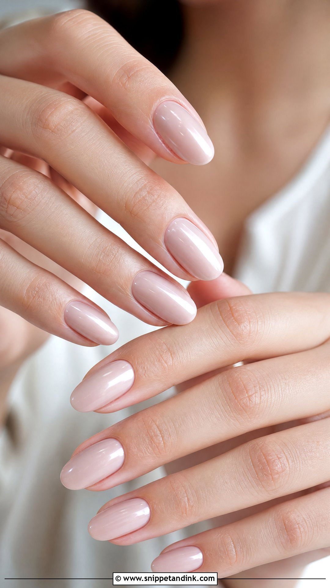 Oval Neutral Wedding Nails - Snippet and Ink - 25 Neutral Wedding Nails