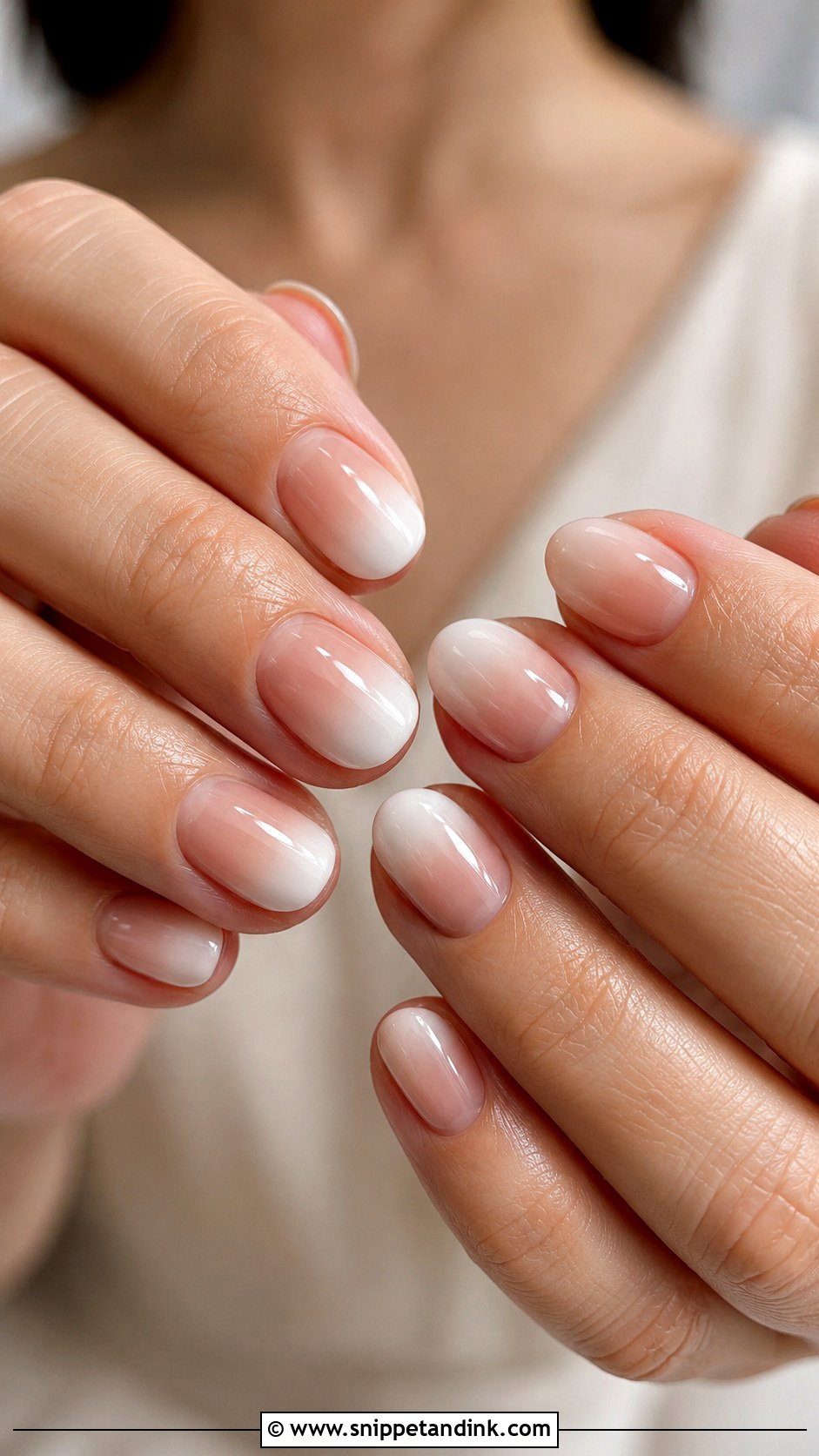 Oval Ombre Bridal Nails - Snippet and Ink - 20 Ombre Bridal Nails