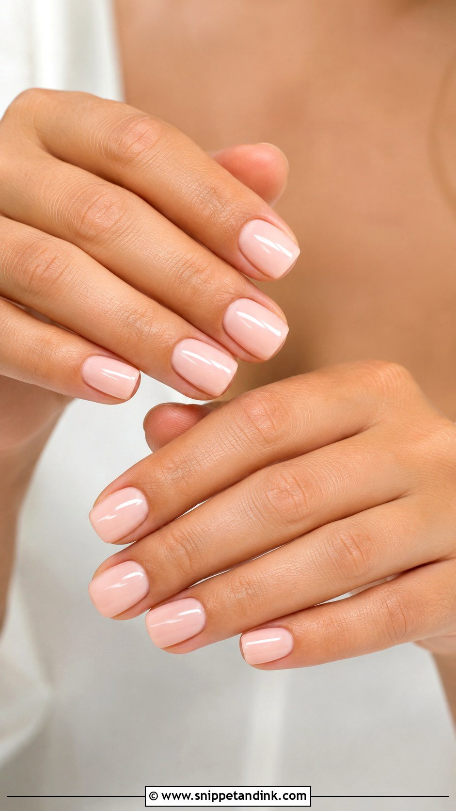 Oval Plain Wedding Nails - Snippet and Ink - 20 Plain Wedding Nails