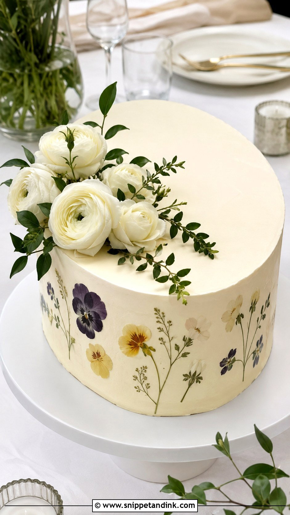 Oval Wedding Cake - Snippet and Ink - 20 Non Tiered Wedding Cake Ideas